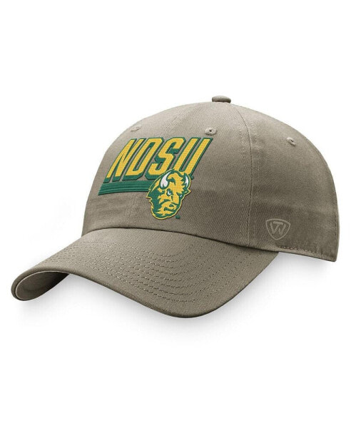 Men's Khaki NDSU Bison Slice Adjustable Hat