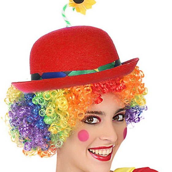 Клоунская шляпа Красный Разноцветный