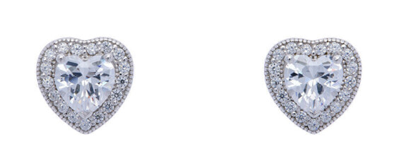 Charming silver earrings Heart Cherish 62255