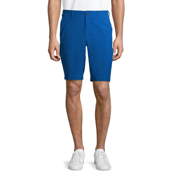 Ben Hogan Golf Short Men's 32 Blue Stretch Active Flex Slash Pockets Flat Front