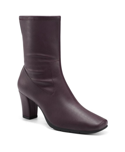 Women's Cinnamon Heeled Tailored Booties