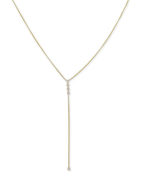 Macy's diamond Lariat 18" Necklace (1/4 ct. t.w.) in 14k Gold