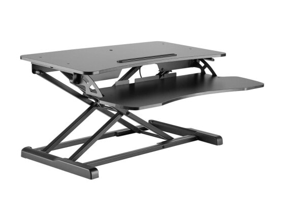 EZRiser30 Height Adjustable Sit/Stand Desk Computer Riser, 30" wide with Keyboar