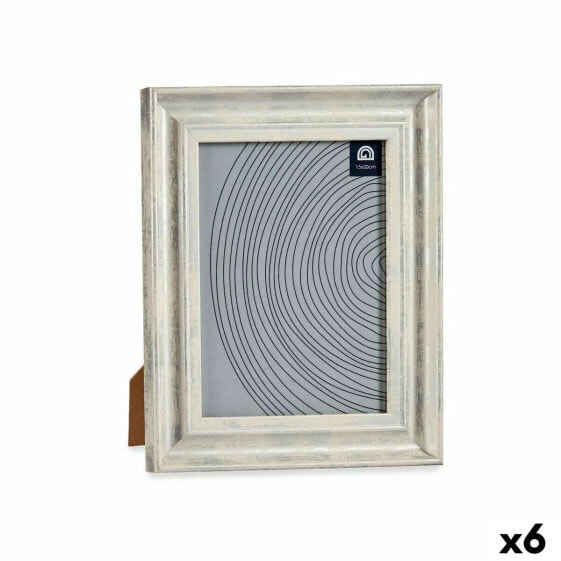 Photo frame Brown Silver Wood Crystal Plastic 21 x 2 x 26 cm (6 Units)