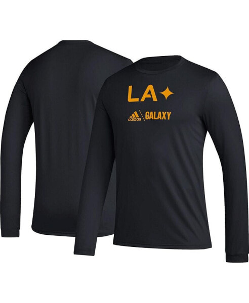 Men's Black LA Galaxy Icon Long Sleeve T-shirt