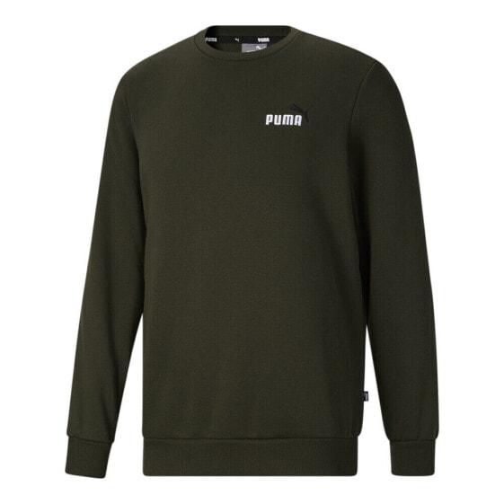 Puma Ess+ Embroidery Logo Crew Neck Sweatshirt Mens Green 58924970