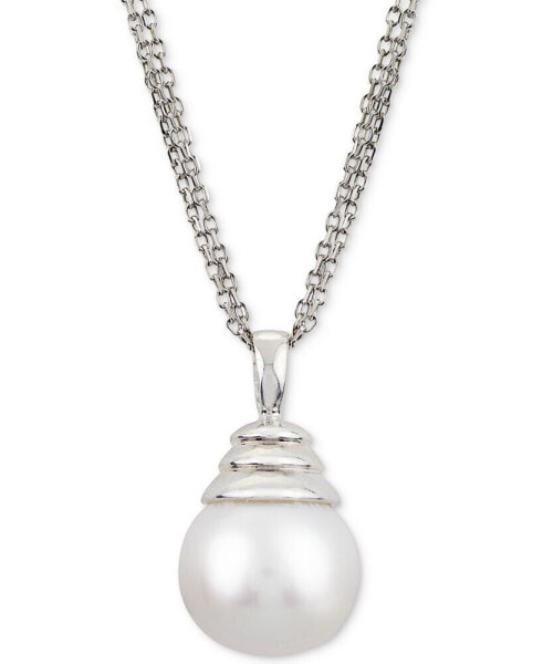 Windsor Cultured Freshwater Pearl (12mm) 18" Pendant Necklace in Sterling Silver