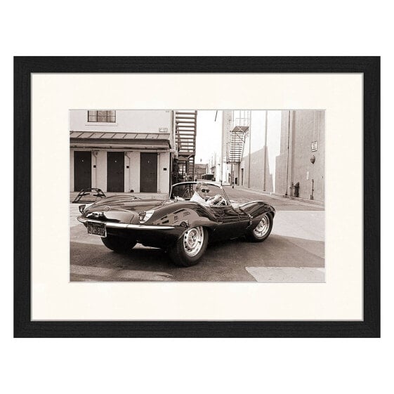 Картина Any Image Стив Маккуин в своем Jaguar