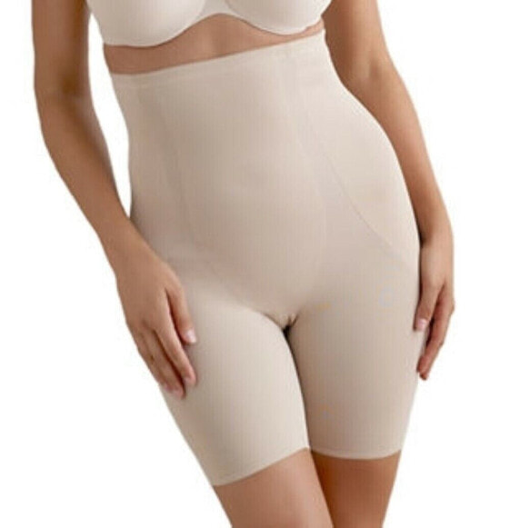 Miraclesuit 252261 Women's High Waist Thigh Slimmer Nude Shapewear Size S