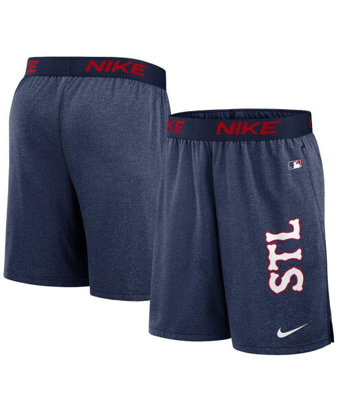 Men's Navy St. Louis Cardinals 2024 City Connect Authentic Collection Practice Performance Shorts