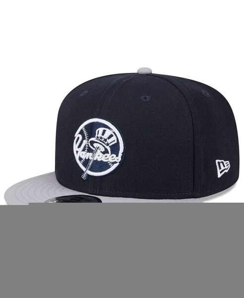 Men's Navy New York Yankees 2024 Batting Practice 9FIFTY Snapback Hat