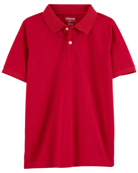 Kid Red Piqué Polo Shirt 14