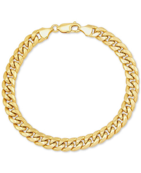 Miami Cuban Link 7-1/2" Chain Bracelet (7mm) in 10k Gold