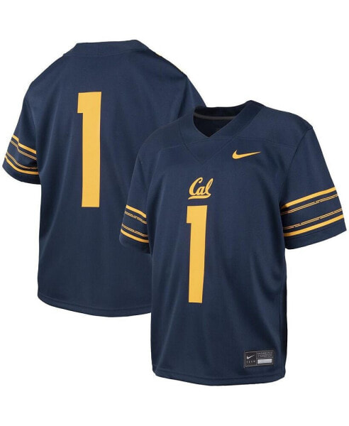 Футболка для мальчиков Nike Big Boys #1 Navy Cal Bears Touchable Replica Game Jersey