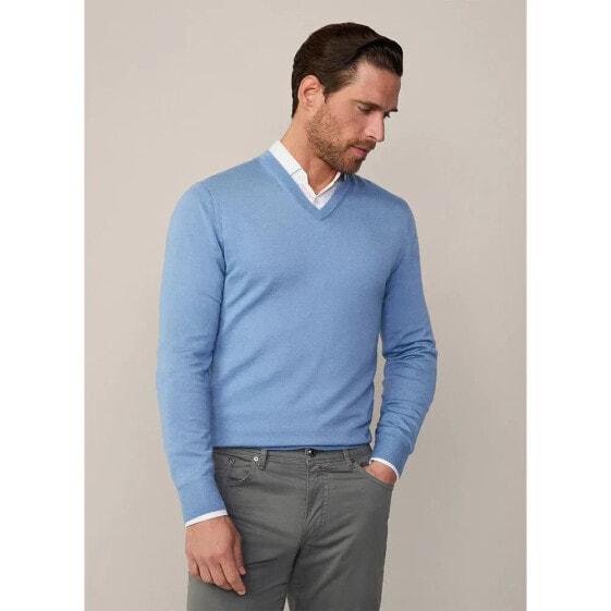 HACKETT Gmd Merino Silk V v neck sweater