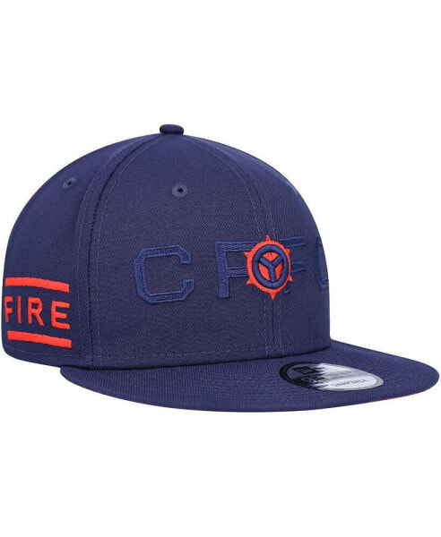 Men's Navy Chicago Fire Kick Off 9FIFTY Snapback Hat