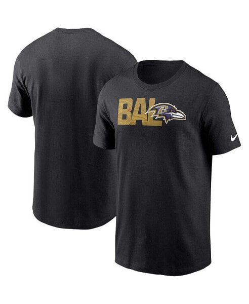 Men's Black Baltimore Ravens Local Essential T-shirt