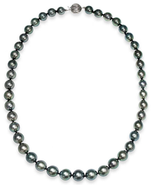 Macy's tahitian Pearl Graduated Strand Necklace in 14k White Gold (8-10mm)