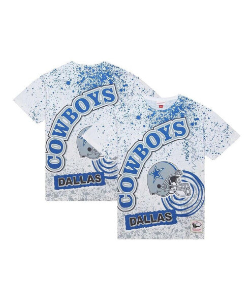 Men's White Dallas Cowboys Team Burst Sublimated T-Shirt