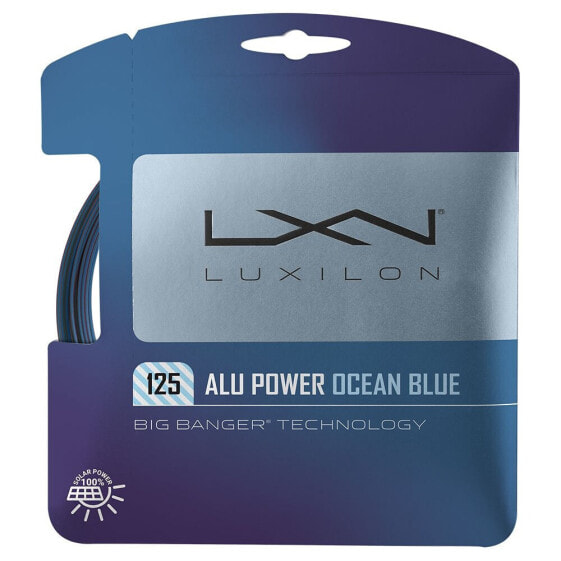 Синяя теннисная моноструна Luxilon Alu Power Ocean Blue 12.2 м 17 мерный