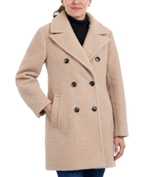 Women's Double-Breasted Bouclé Coat, Created for Macy's