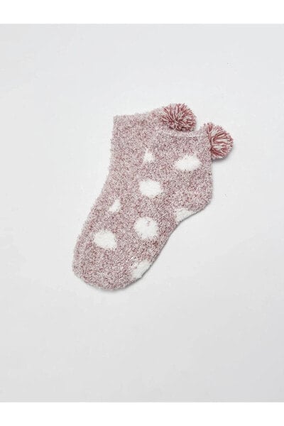 Носки LCW DREAM Pom-Pom Detail Cotton Women's Home Socks 2-Pack.