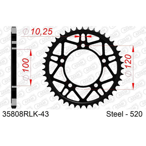 AFAM 35808RLK rear sprocket