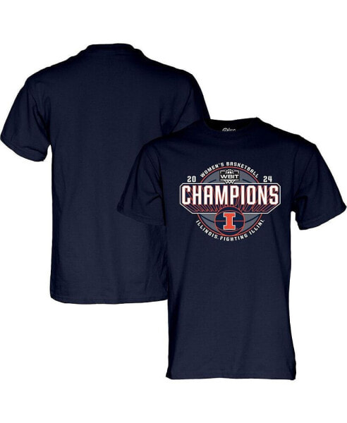 Men's and Women's Navy Illinois Fighting Illini 2024 WBIT Champions T-Shirt