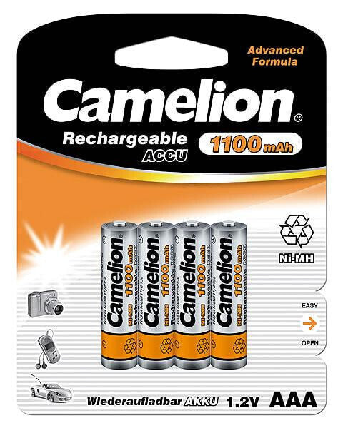 Camelion NH-AAA1100BP4 - Rechargeable battery - Nickel-Metal Hydride (NiMH) - 1.2 V - 4 pc(s) - 1100 mAh - Silver