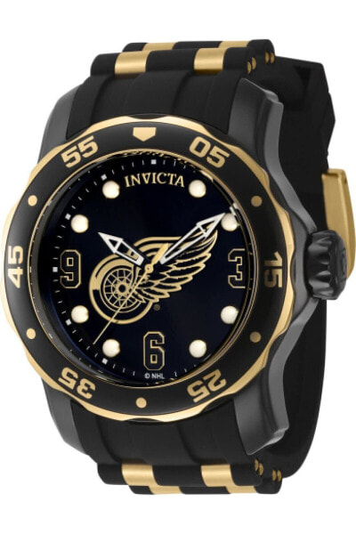 Invicta NHL Detroit Red Wings Quartz Black Dial Men's Watch 42314