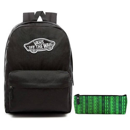 Рюкзак Vans Realm Backpack School - VN0A3UI6BLK + Пенал