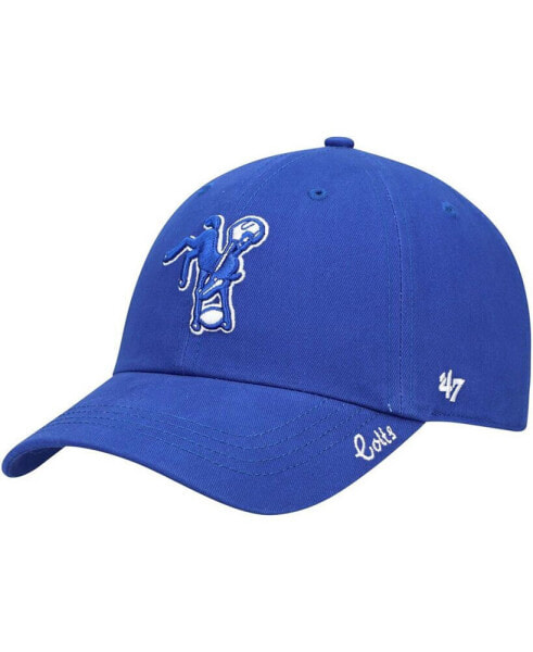 Women's Royal Indianapolis Colts Miata Clean Up Legacy Adjustable Hat