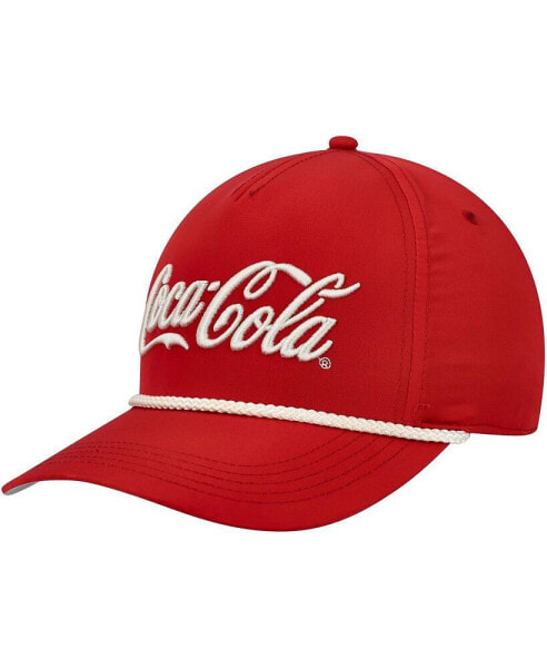 Men's Red Coca-Cola Traveler Snapback Hat