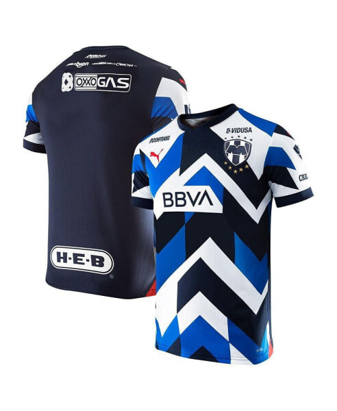 Big Boys and Girls Blue CF Monterrey 2023/24 Third Replica Jersey