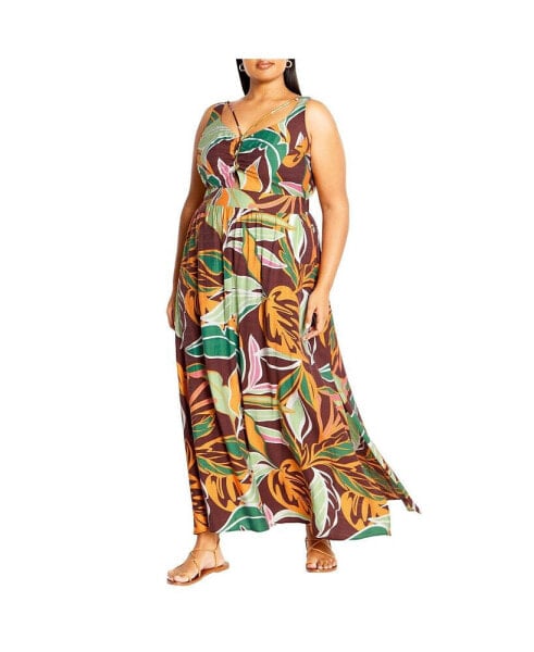 Plus Size Iman Print Dress