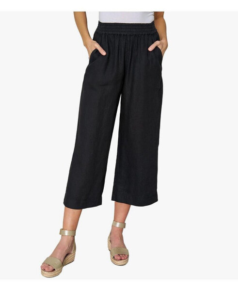 Women's Pull On Linen City Pants