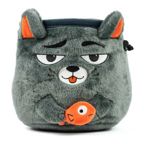 YY VERTICAL Grey Cat Chalk Bag