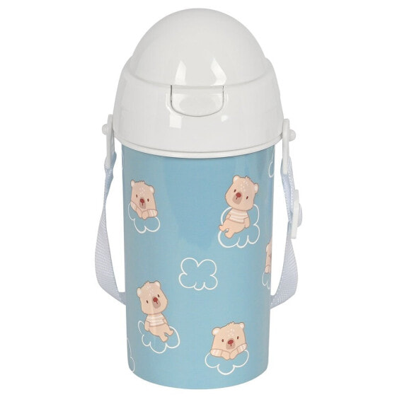 SAFTA Pre -School ´´Baby Bear´´ 500ml Automatic Opening W/Straw Water Bottle