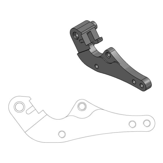 MOTO-MASTER Supermotard Street 320 mm GasGas/Husaberg/Husqvarna/KTM 211054 Relocating Bracket For Brake Caliper