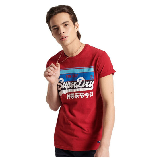 SUPERDRY Vintage Logo Cali Stripe short sleeve T-shirt