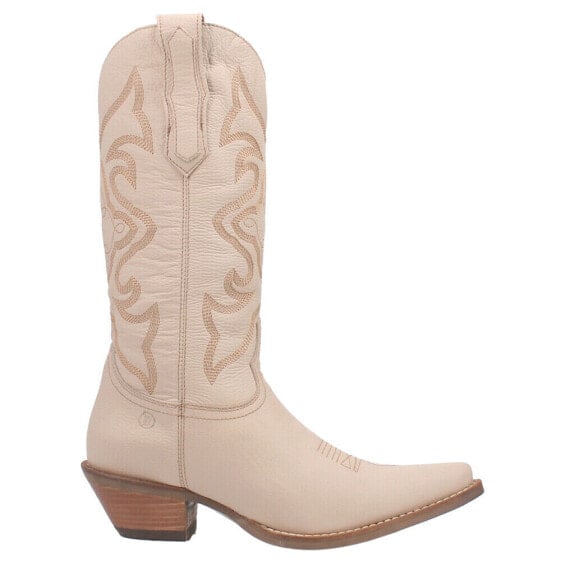 Dingo Out West Embroidered Snip Toe Cowboy Womens Beige Casual Boots DI920-276