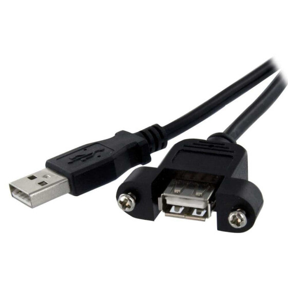 STARTECH Panel Mount A To A usb cable 30 cm