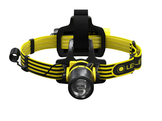LED Lenser EXH8 - Headband flashlight - Black - Yellow - IP68 - 180 lm - 120 m - 40 h
