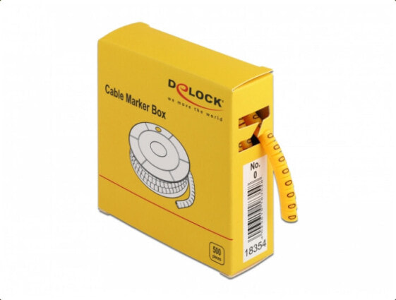 Delock 18354 - Yellow - Plastic - 500 pc(s)