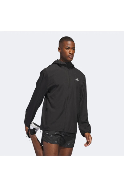 Куртка спортивная Adidas Run It Erkek Siyah Koşu Ceketi