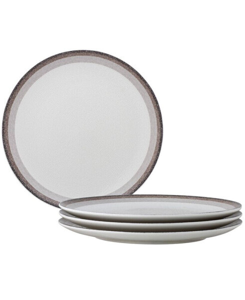 Colorscapes Layers Coupe Dinner Plate Set of 4, 11"