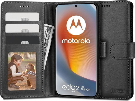 Tech-Protect TECH-PROTECT WALLET MOTOROLA EDGE 50 FUSION 5G BLACK