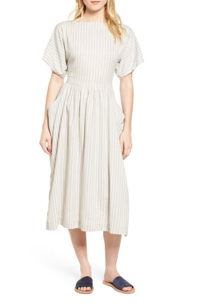 Women's James Perse Stripe Midi Dress, Size 1 (US 0-2) 152343