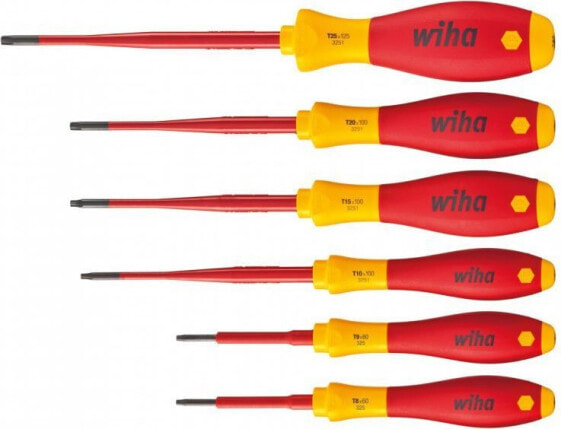 Wiha Zestaw 6 wkrętaków Torx izolowanych SlimFix (36558)