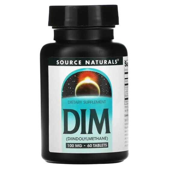 Витамины и БАДы Source Naturals DIM (Diindolylmethane) 100 мг, 180 таблеток